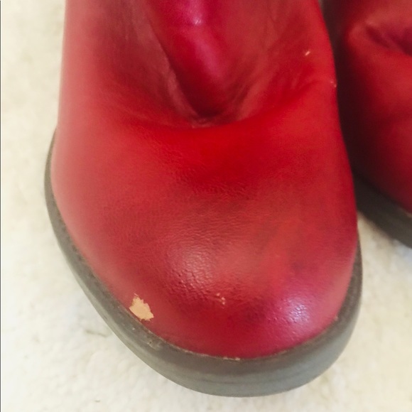 🌺Bucco Red Boots - Picture 4 of 8
